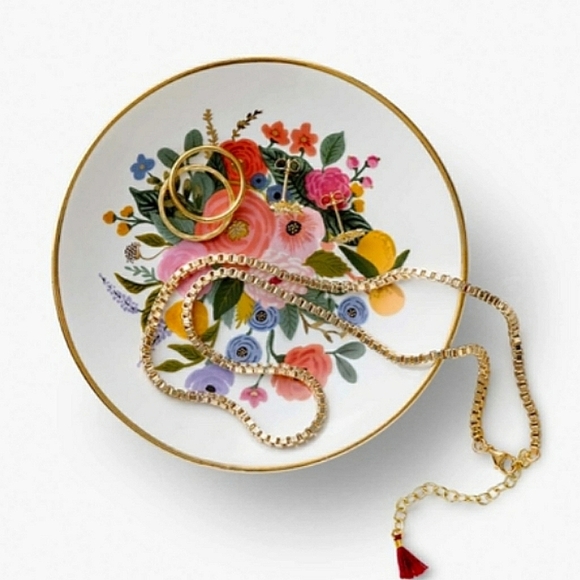 ❤️BUY 5 GET 3 FREE  Ring Dish Garden Party Bouquet By Riffle Paper Co. - Picture 3 of 4